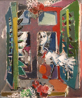 Frau am Fenster, 1987